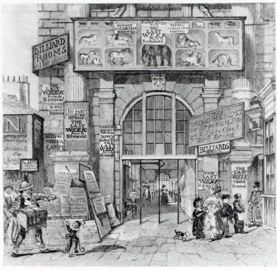 Exeter Change Showing the Entrance to Edward Cross